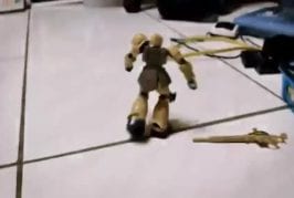Bataille de robot en stop motion