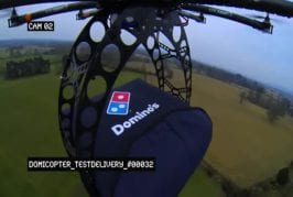 Le domicopter - L'hélicoptère qui livre vos pizzas