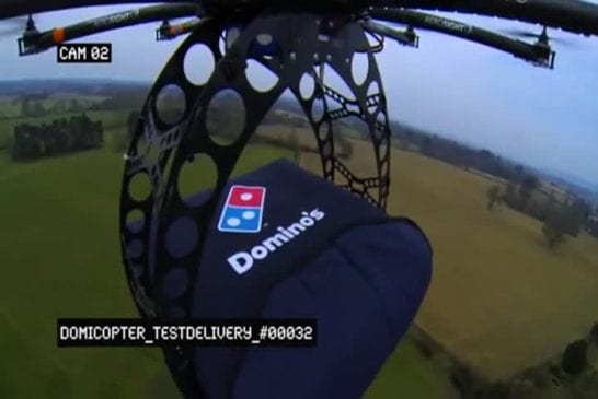Le domicopter - L'hélicoptère qui livre vos pizzas