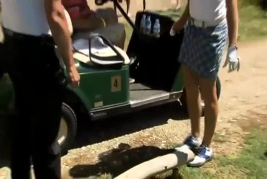 Voiturette de golf Fail