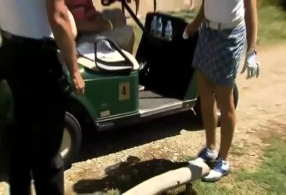 Voiturette de golf Fail