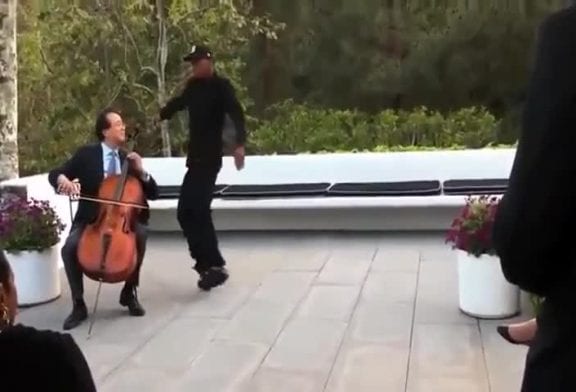 Danseur de rue sur de la musique classique