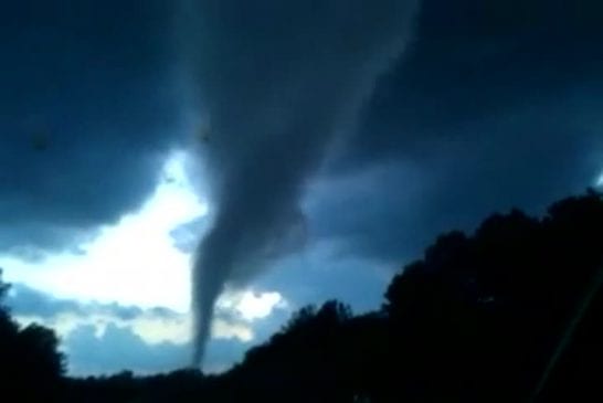 Formation d’une tornade en Caroline du Nord