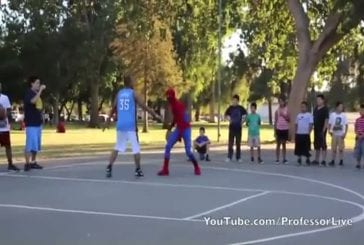 Spiderman le pro du basket