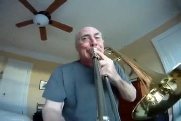 Caméra GoPro sur un trombone