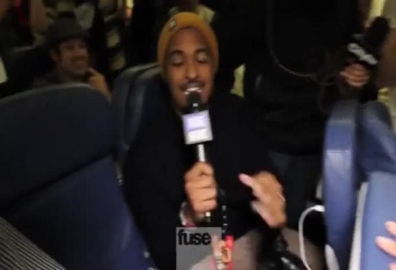 Délire dans l’avion de la tournée de Rihana