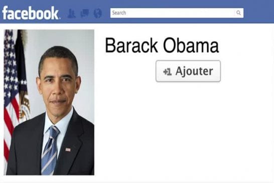 Hollande et Sarkozy sur Facebook