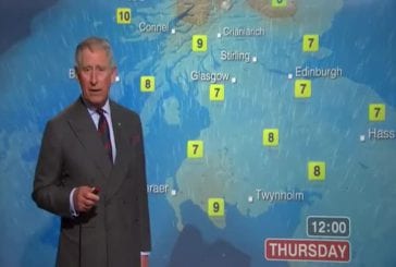 Le prince Charles présente la météo