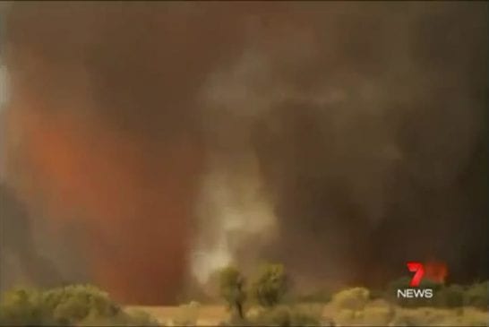 Tornade de feu en Australie