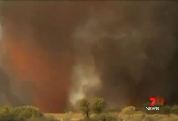 Tornade de feu en Australie