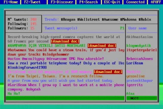 Twitter version années 80