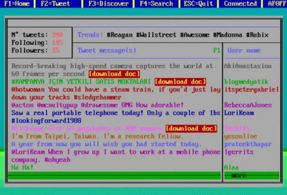Twitter version années 80
