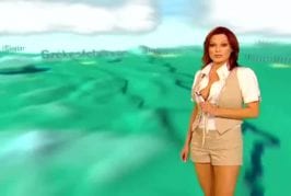 Une madame météo sexy en Hongrie