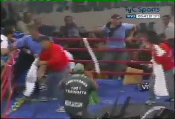 Un match de boxe qui dégénère