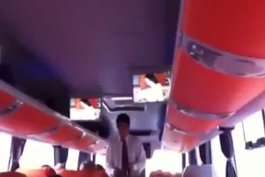 Video porno dans un bus