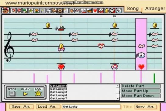 Daft Punk reprise de Get Lucky sur Mario Paint