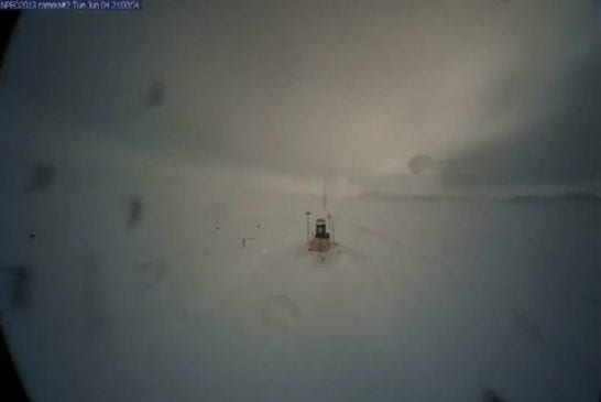 Webcam fime le pôle nord se transformer en un lac