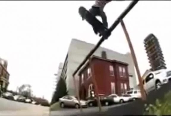 Trick de skateboarder fail