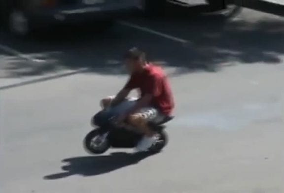 Accident en mini-moto