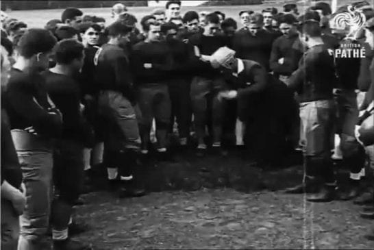 L’invention du casque de football américain