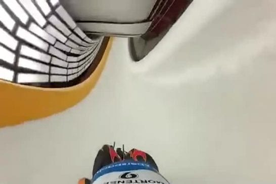 Descente en luge à la première personne à Sotchi en Russie