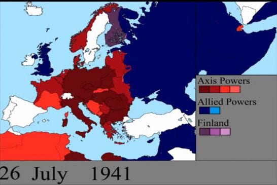 2e guerre mondiale jour par jour sur une carte