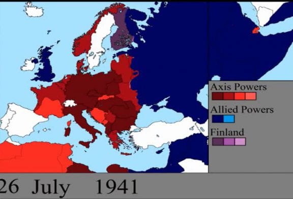 2e guerre mondiale jour par jour sur une carte