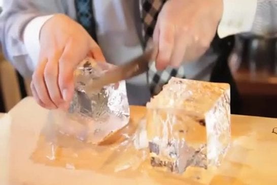 Coupe de glace en forme de diamant