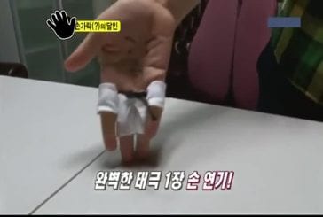 Taekwondo avec des doigts en Corée