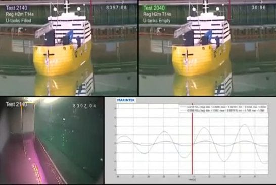 Bateau se stabilise à l’aide d’ondes internes