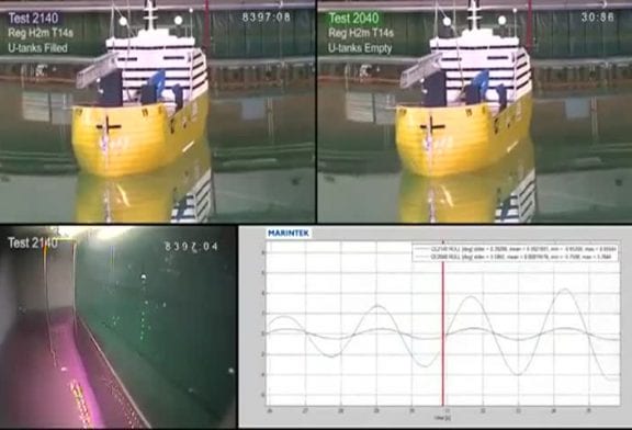 Bateau se stabilise à l’aide d’ondes internes