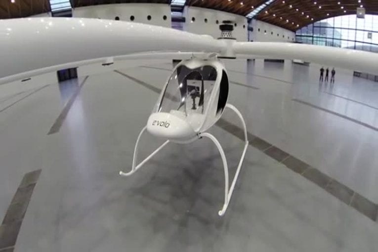 Premier vol en Volocopter VC200