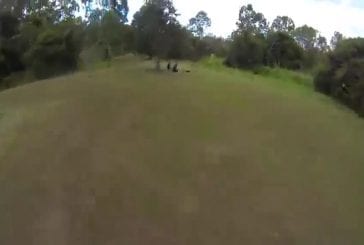 Une course de drones