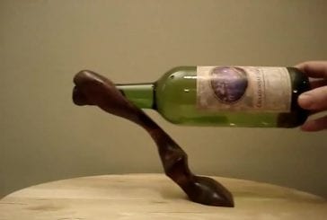 Auto équilibrage porte-bouteille de vin