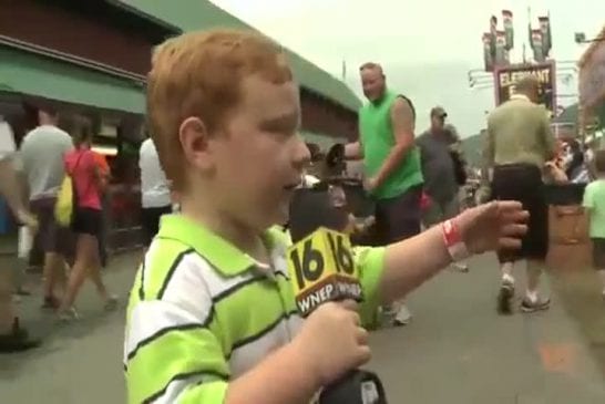 Ne jamais interviewer en direct à la télé un jeune garçon